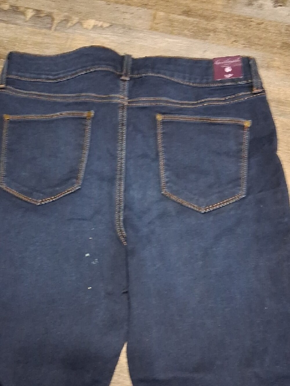 Gloria Vanderbilt Dark Blue Denim Valerie Skimmer Capri Shorts - Picture 3 of 5